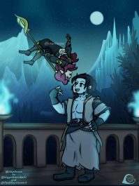 Gift Illustration for my two close friends, featuring their characters Alesia, and Alexander