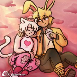 Bunny and Cat bois, a DTIYS entry
